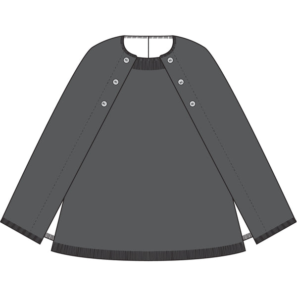 Redgreen Women Noemi strikket poncho Knit 499 Black Melange