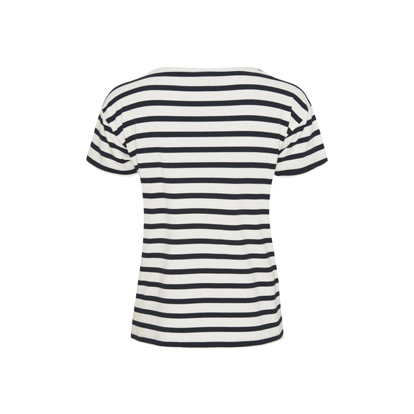 Sea Ranch Nora Short Sleeve Tee Short Sleeve Tee 1073 Pearl/Dark Navy