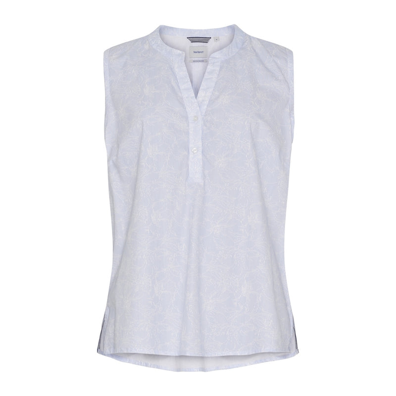 Sea Ranch Octavia Shirt Shirts 4033 Light Blue/White