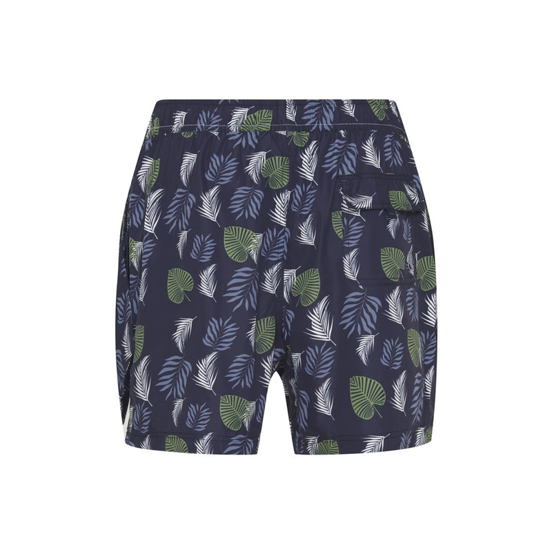 Sea Ranch Palm Printed Swimshorts Swim Shorts 4000 SR Navy