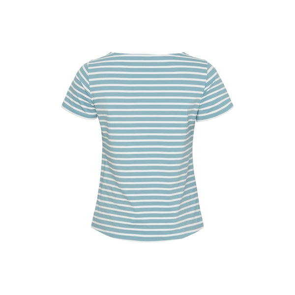 Sea Ranch Pam UV-Tee Short Sleeve Tee 4211 Aqua Blue/White