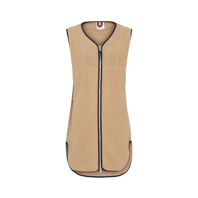 Redgreen Women Pile Vest Fleece Vest 025 Dark Sand