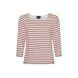 Sea Ranch Pippa Tee Long Sleeve Tee 1033 Pearl/SR Red