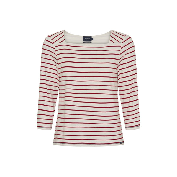 Sea Ranch Pippa Tee Long Sleeve Tee 1033 Pearl/SR Red