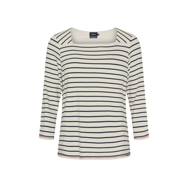 Sea Ranch Pippa Tee Long Sleeve Tee 1073 Pearl/Dark Navy