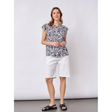 Redgreen Women RG_Allie Blouse 368 Navy Pattern