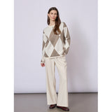 Redgreen Women RG_Kaja Knit 321 Ecru Pattern