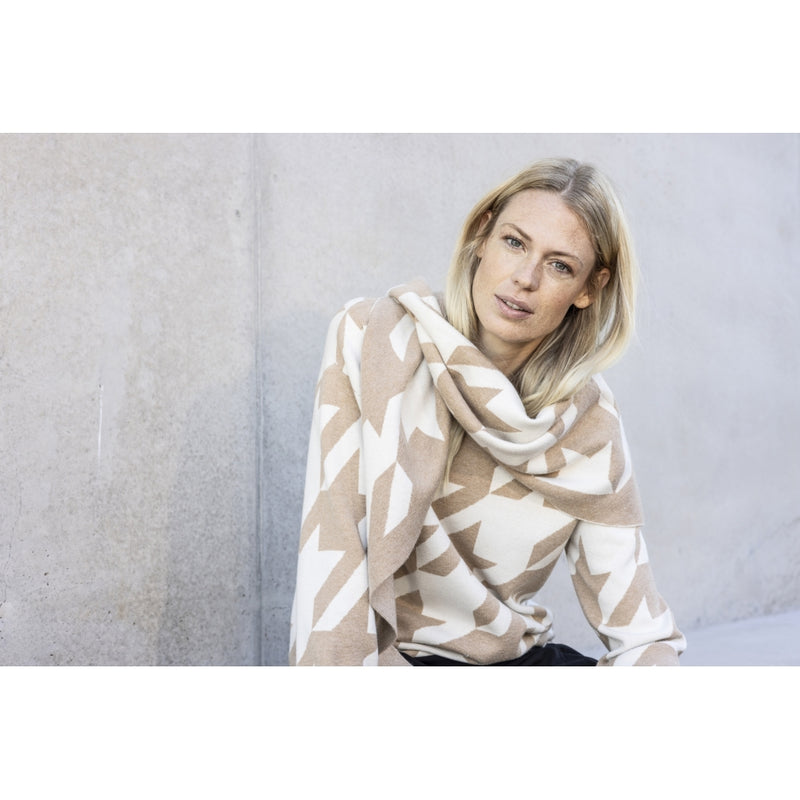 Redgreen Women RG_Rikka Scarf 326 Light Brown Pattern