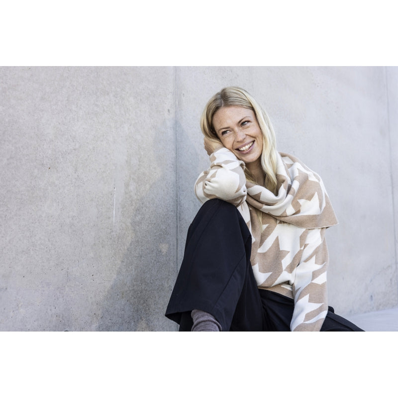 Redgreen Women RG_Rikka Scarf 326 Light Brown Pattern
