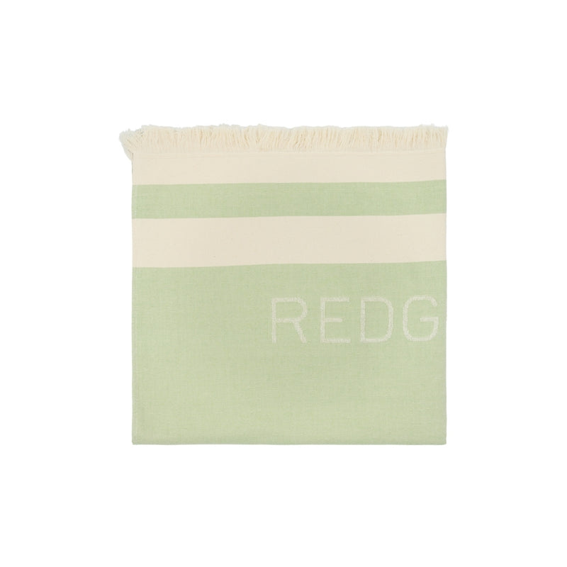 Redgreen Women Regitze Towel Towels 170 Green Pastel Stripe