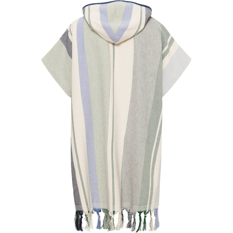 Redgreen Women Rio Poncho Towels 161 Sky Blue Stripe