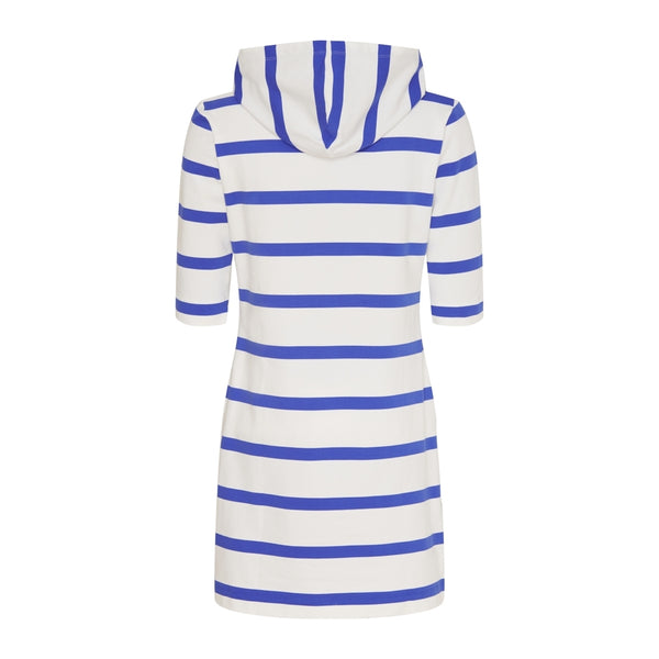 Sea Ranch Ronja Striped 3/4 Sleeve Sweat Dress Dresses / Shirts 1034 Pearl/Blue
