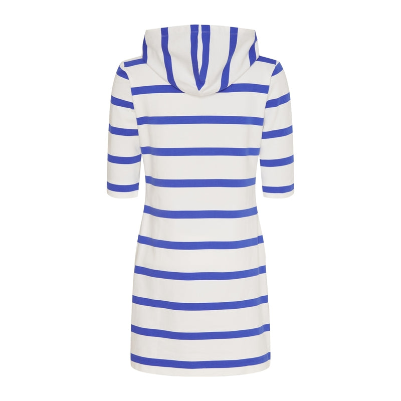 Sea Ranch Ronja Striped 3/4 Sleeve Sweat Dress Dresses / Shirts 1034 Pearl/Blue
