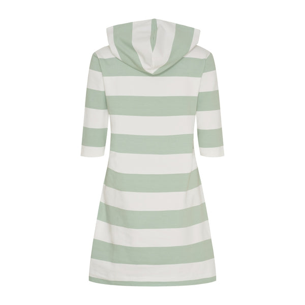 Sea Ranch Ronja Striped 3/4 Sleeve Sweat Dress Dresses / Shirts 1099 Pearl / Pastel Green