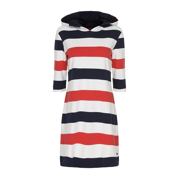 Sea Ranch Ronja Striped 3/4 Sleeve Sweat Dress Dresses / Shirts 3083 True Red/Pearl/SR Navy