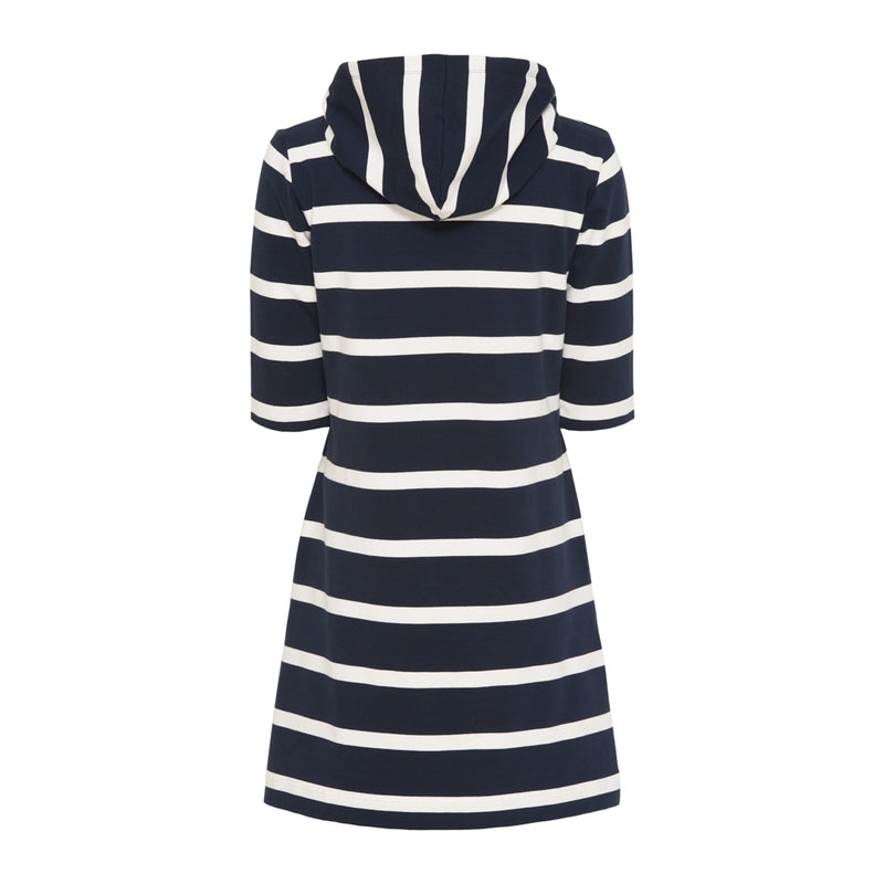 Sea Ranch Ronja Striped 3/4 Sleeve Sweat Dress Dresses / Shirts 4005 Dark Navy/Pearl