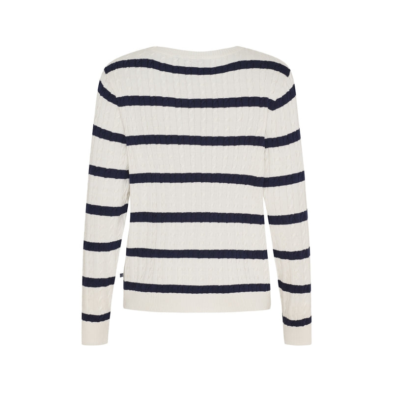 Sea Ranch SR_Kira Knit 1006 Pearl/SR Navy