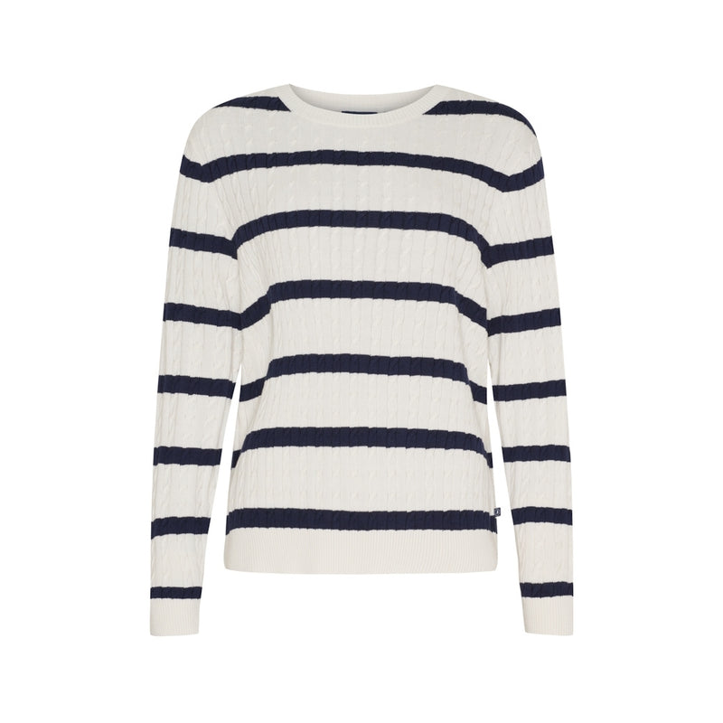 Sea Ranch SR_Kira Knit 1006 Pearl/SR Navy