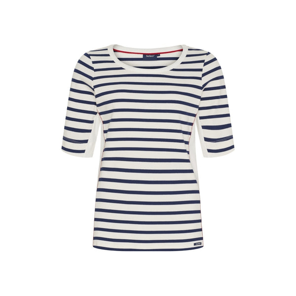 Sea Ranch SR_Maiken Short Sleeve Tee 1006 Pearl/SR Navy