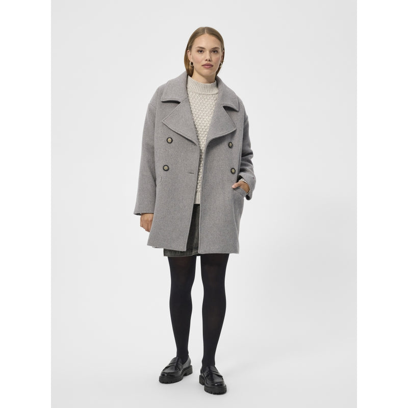 Redgreen Women Senta Coat Jackets and Coats 413 Light Grey Melange