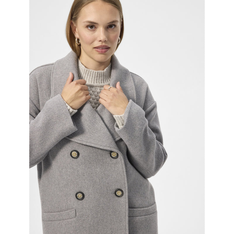 Redgreen Women Senta Coat Jackets and Coats 413 Light Grey Melange