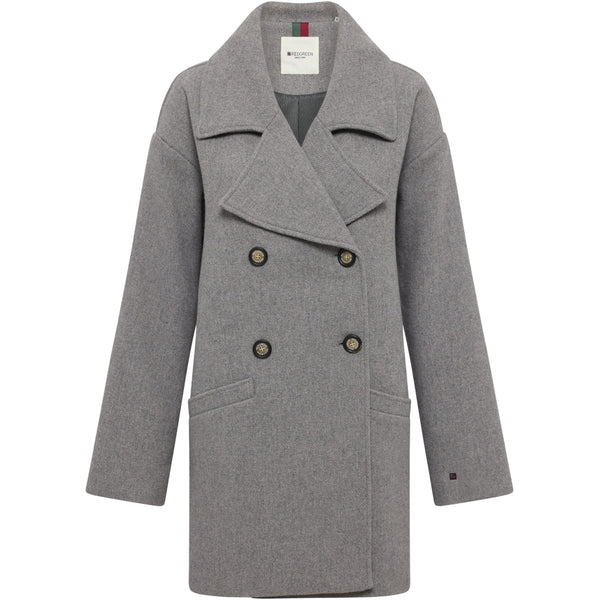 Redgreen Women Senta Coat Jackets and Coats 413 Light Grey Melange