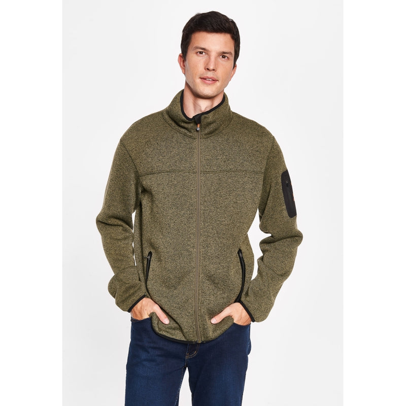 Sea Ranch Sidney Fleece Jacket Fleece 5014 Dark Olive Melange