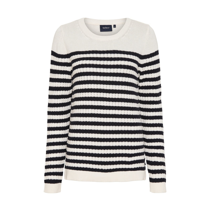 Sea Ranch Signe Knit 1006 Pearl/SR Navy