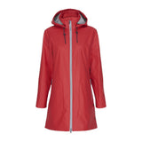 Redgreen Women Silla PU Jacket Jackets and Coats 044 Red