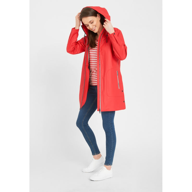 Redgreen Women Silla PU Jacket Jackets and Coats 044 Red