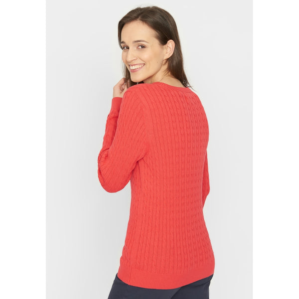 Redgreen Women Simone Cable Knit Knit 043 Light Red