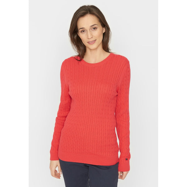 Redgreen Women Simone Cable Knit Knit 043 Light Red