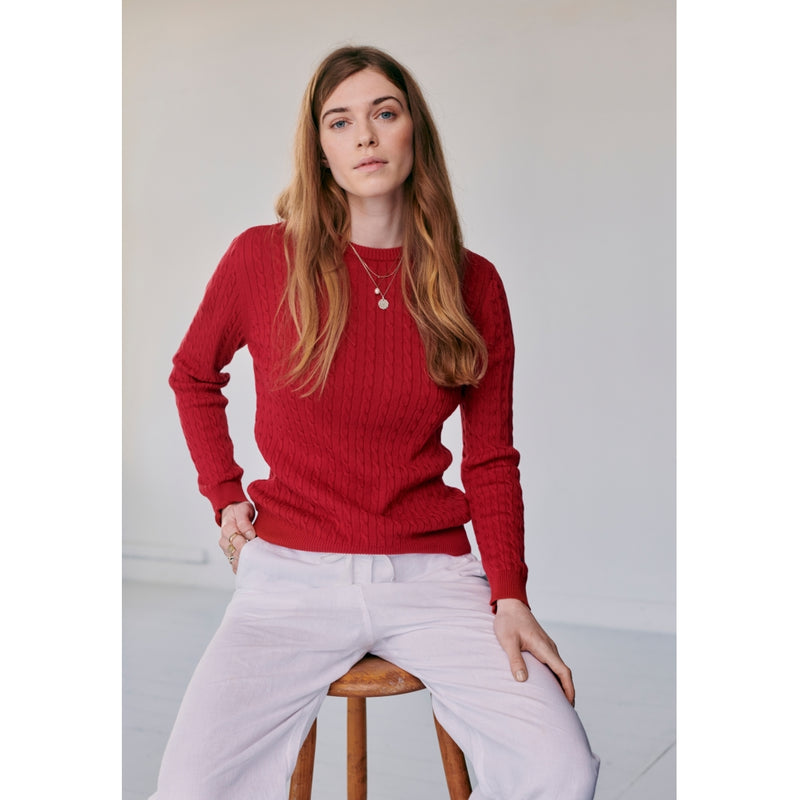 Redgreen Women Simone Cable Knit Knit 044 Red