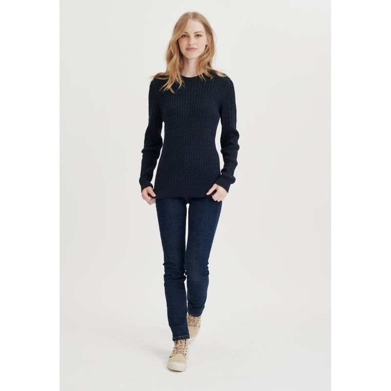 Redgreen Women Simone Cable Knit Knit 068 Navy