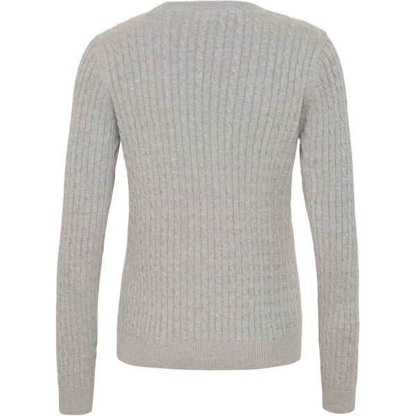 Redgreen Women Simone Cable Knit Knit 414 Grey Melange