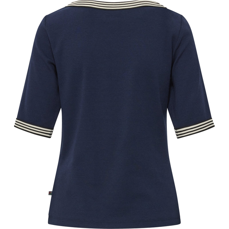Redgreen Women Snee T-shirt Short Sleeve Tee 068 Navy