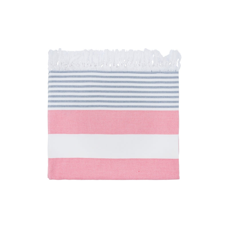 Sea Ranch Striped Beach Towel Towels 3102 Calypso Coral