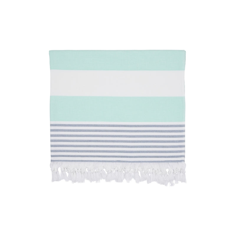 Sea Ranch Striped Beach Towel Towels 5007 Mint