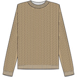 Redgreen Women Susan Cable strik Knit 423 Sand Melange