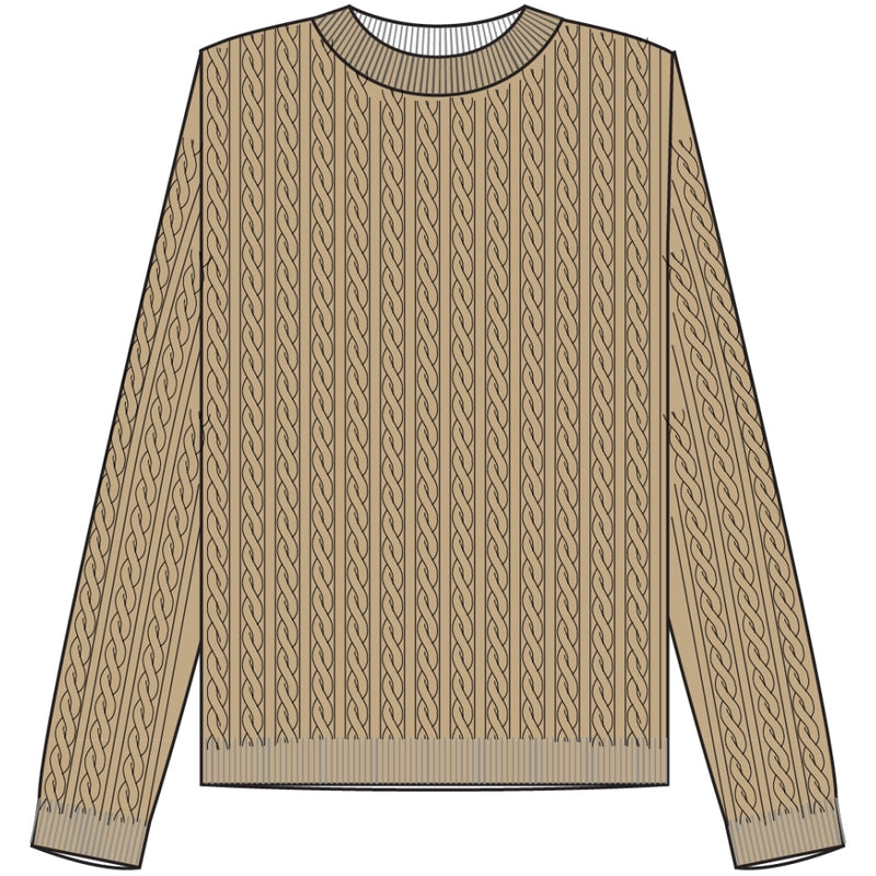 Redgreen Women Susan Cable strik Knit 423 Sand Melange