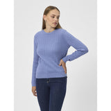 Redgreen Women Susan Cable strik Knit 464 Mid Blue Melange