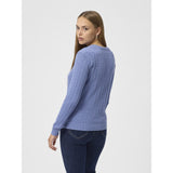 Redgreen Women Susan Cable strik Knit 464 Mid Blue Melange