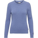 Redgreen Women Susan Cable strik Knit 464 Mid Blue Melange