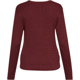Redgreen Women Susan Cable strik Knit 481 Eggplant Melange