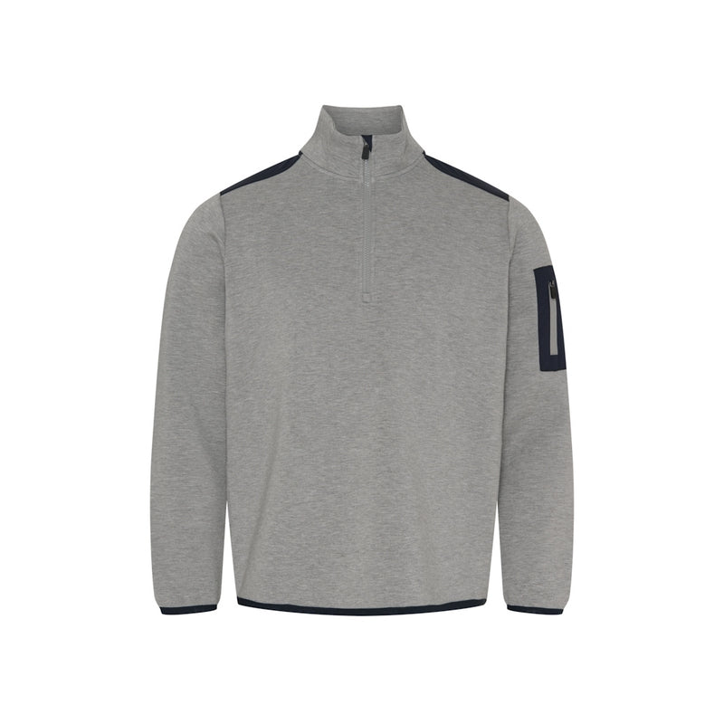 Sea Ranch Tuke Half Zip Sweats 9014 Grey Melange