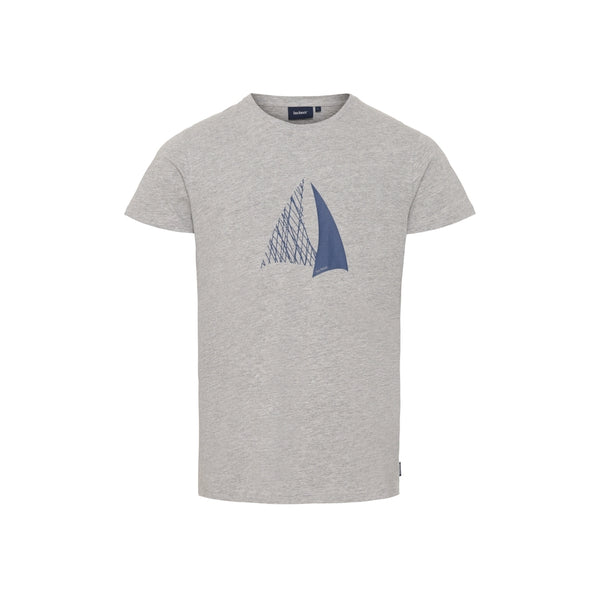 Sea Ranch Villum Grey Melange. Short Sleeve Tee 9014 Grey Melange